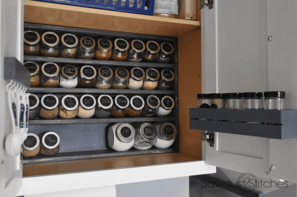 diy spice cabinet