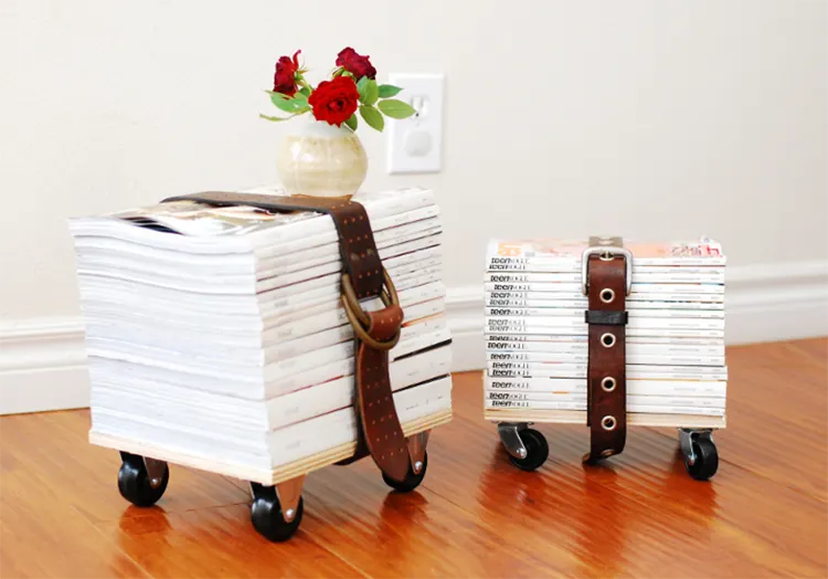 diy magazine seat