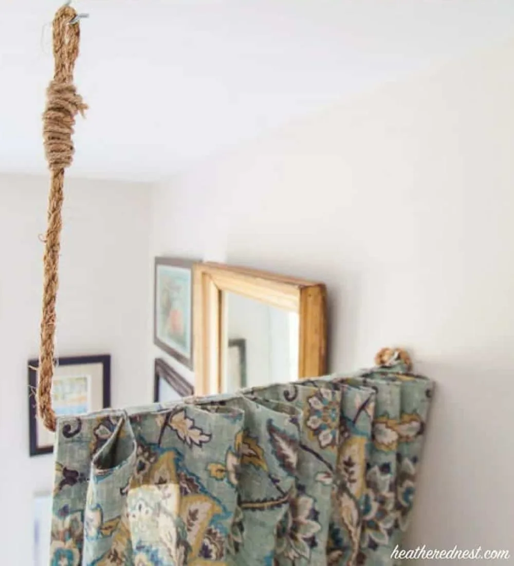 diy curtain rod