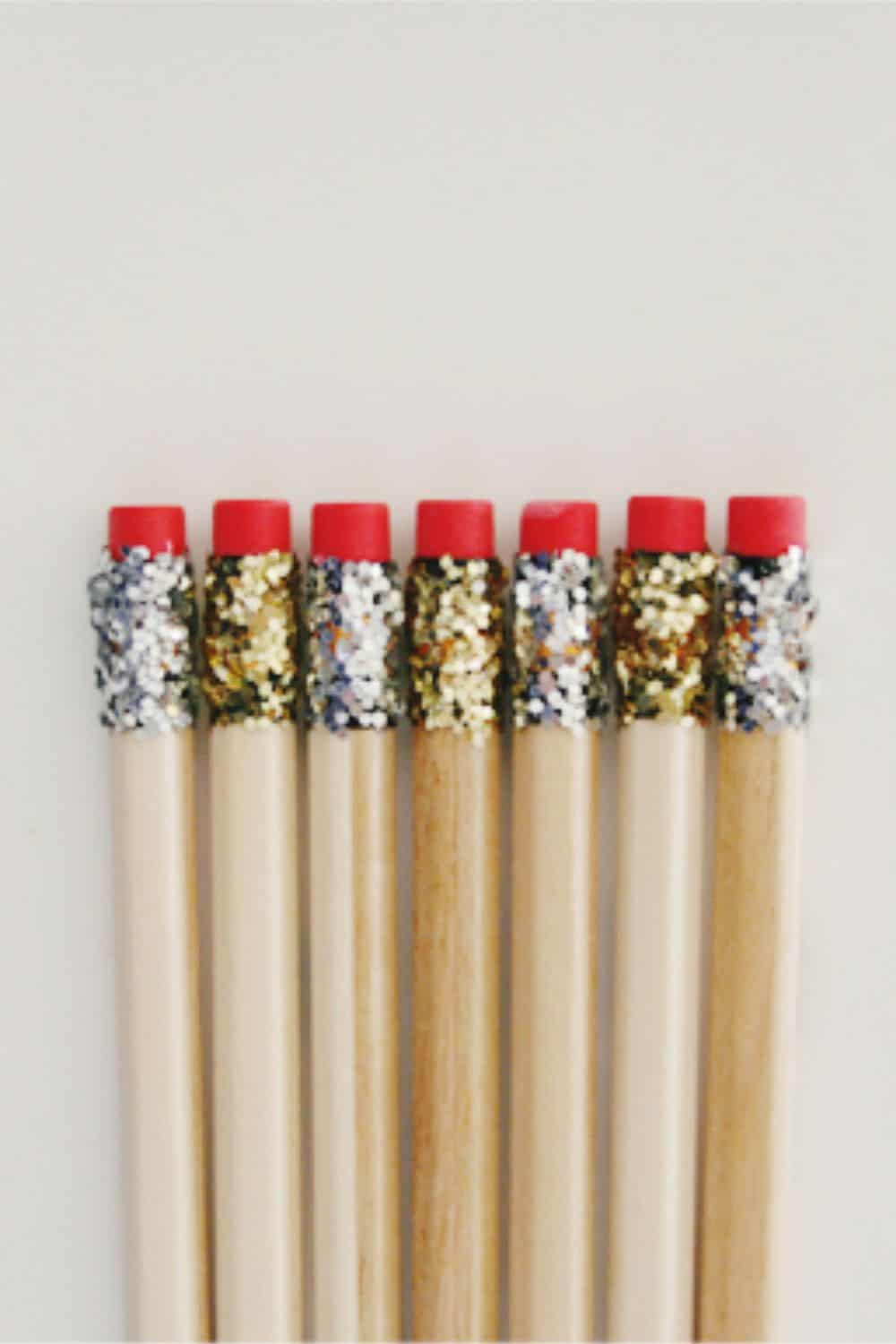 diy glitter pencils