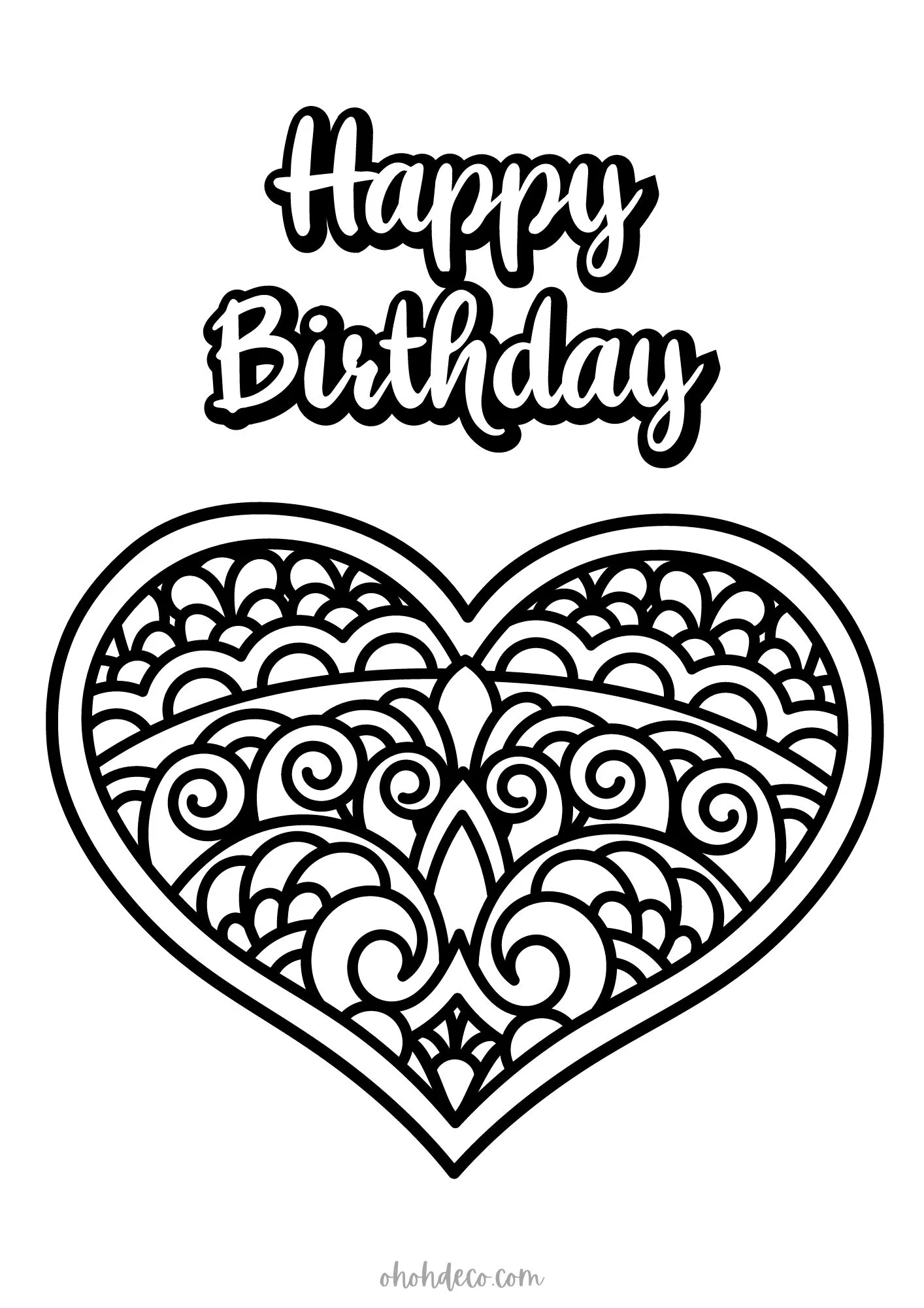 happy birthday mandala