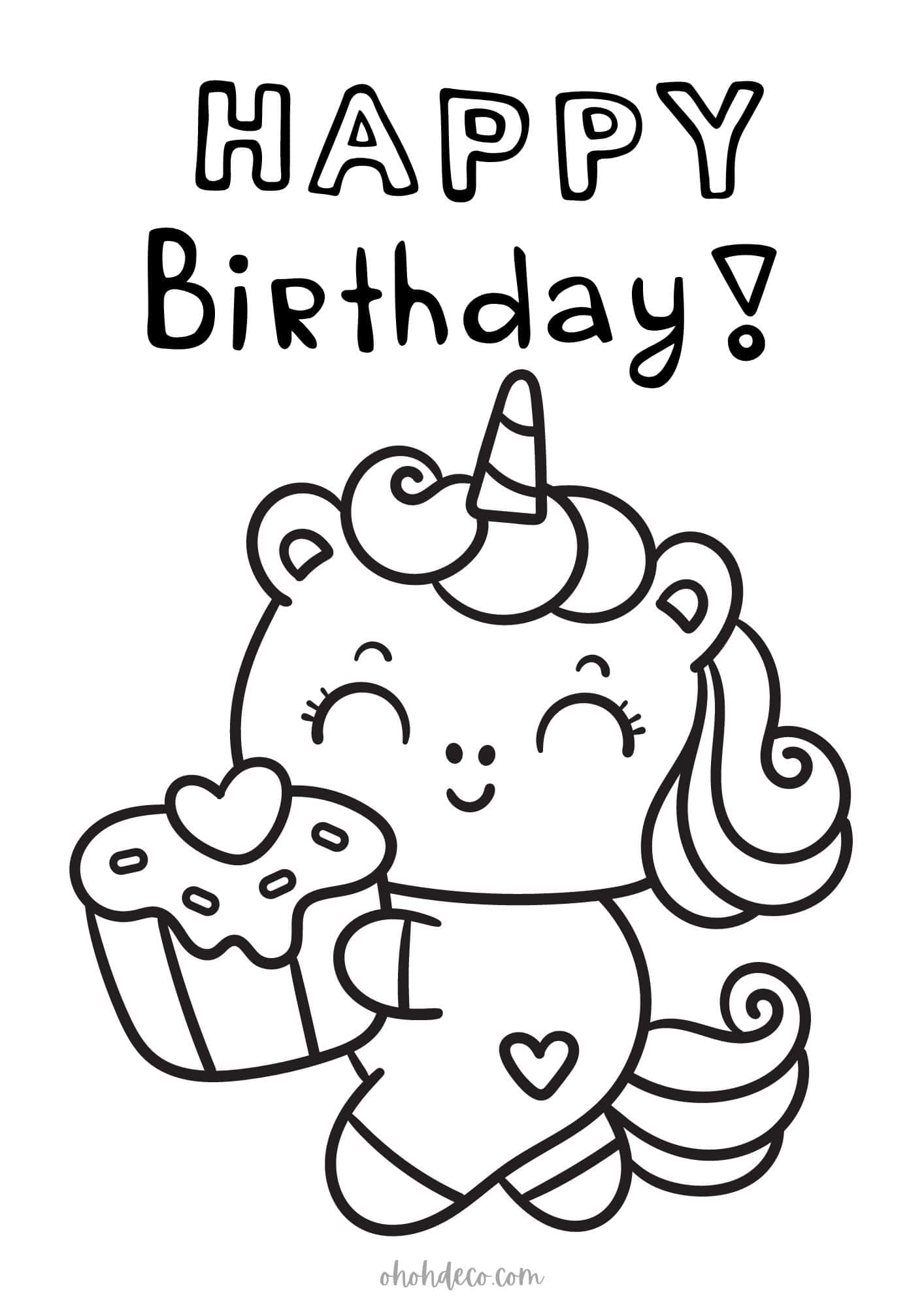 happy-birthday-coloring-page-3 - Ohoh deco
