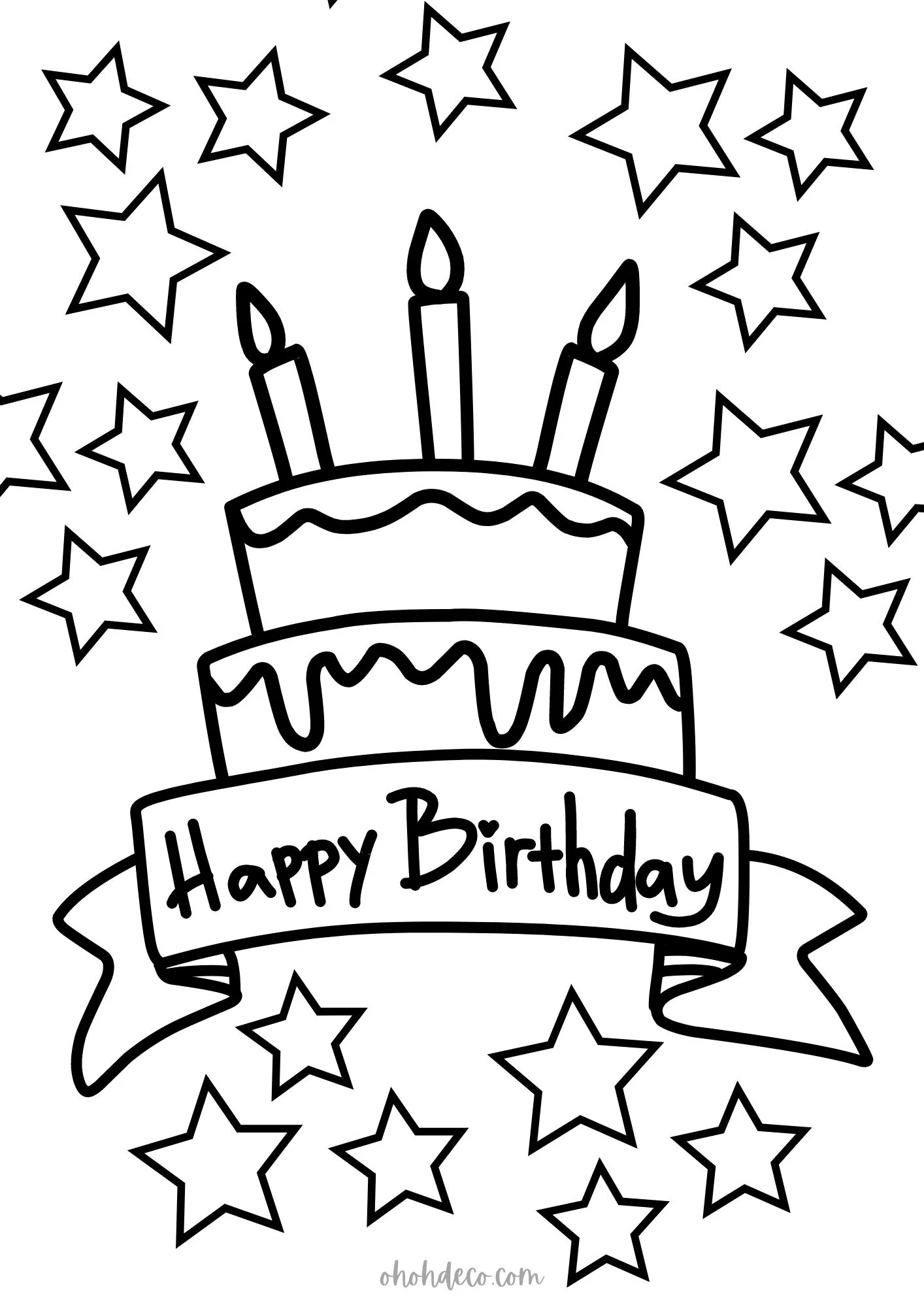 birthday card to print