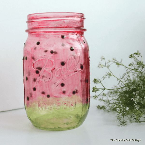 painted vase mason jar