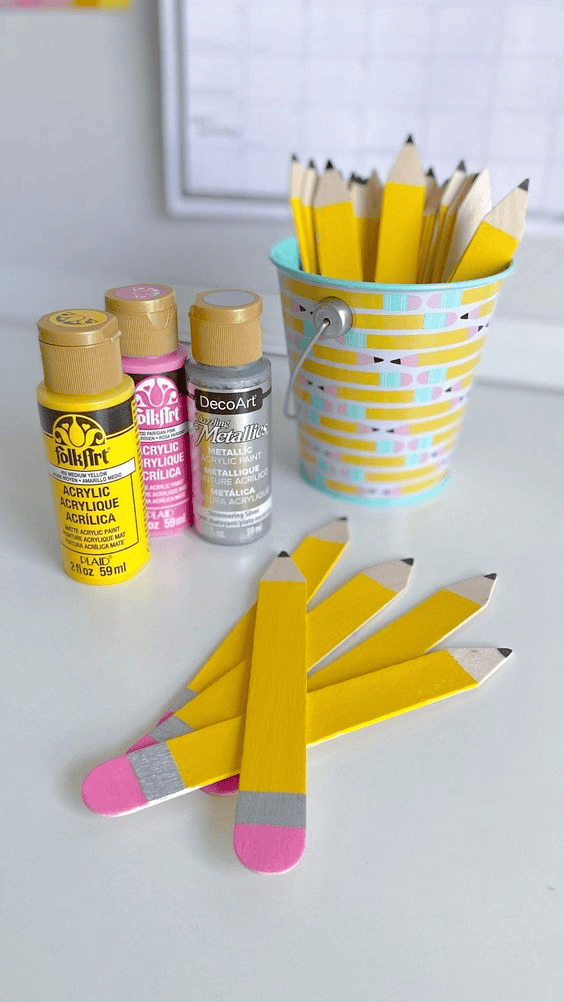 pencil bookmark or name tags