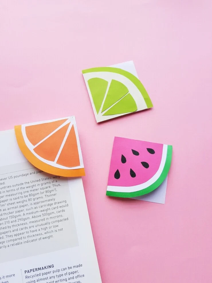 fruit slice bookmark