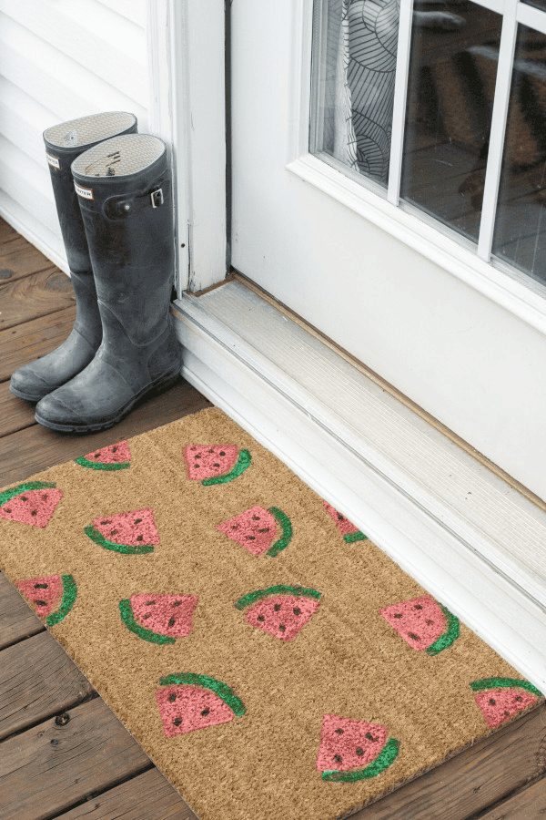 diy welcome mat
