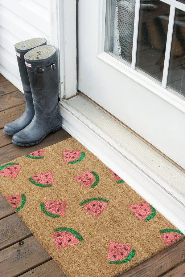 diy welcome mat