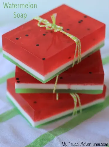diy watermelon soap
