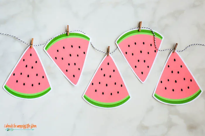 watermelon banner free printable