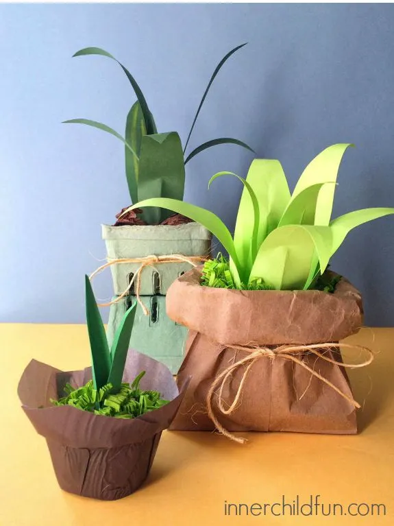 easy diy paper plant