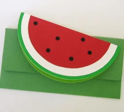 watermelon card diy