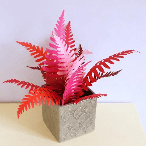 paper fern leaves