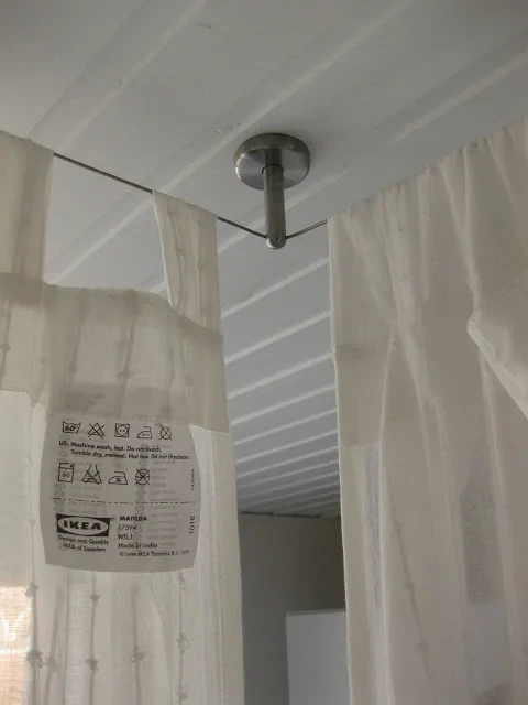 ikea hack ceiling curtain