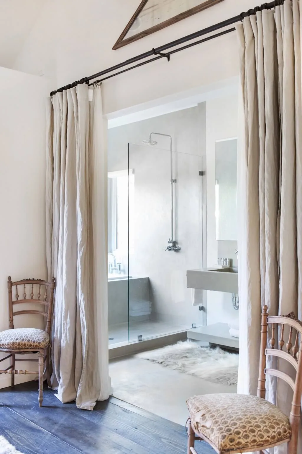 double rods curtain divider