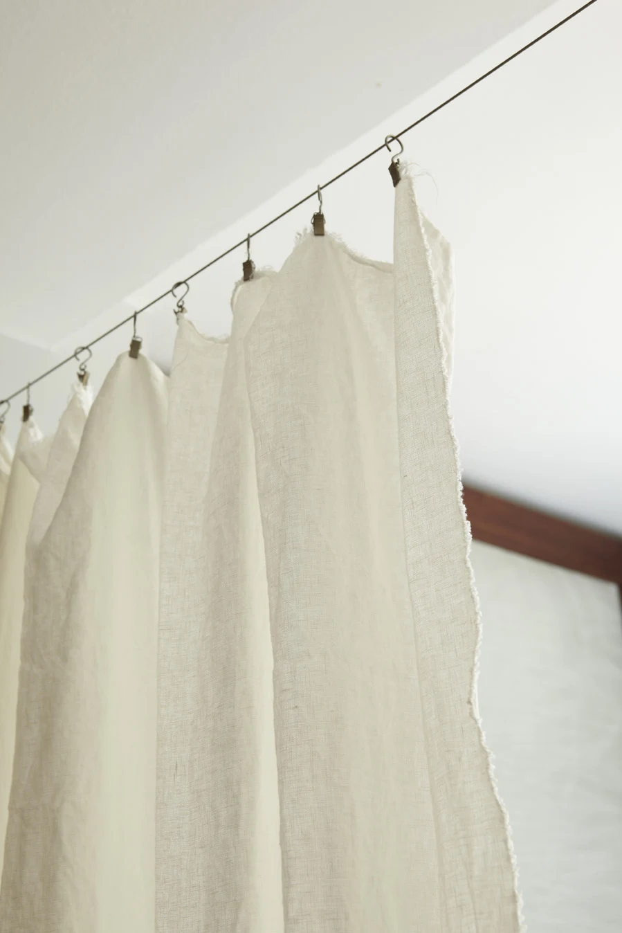 linen curtain room divider