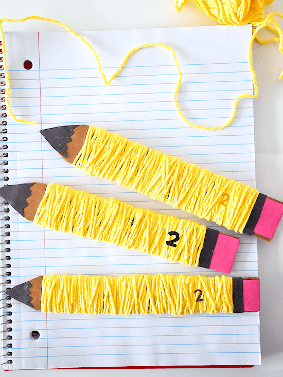 yarn pencil craft