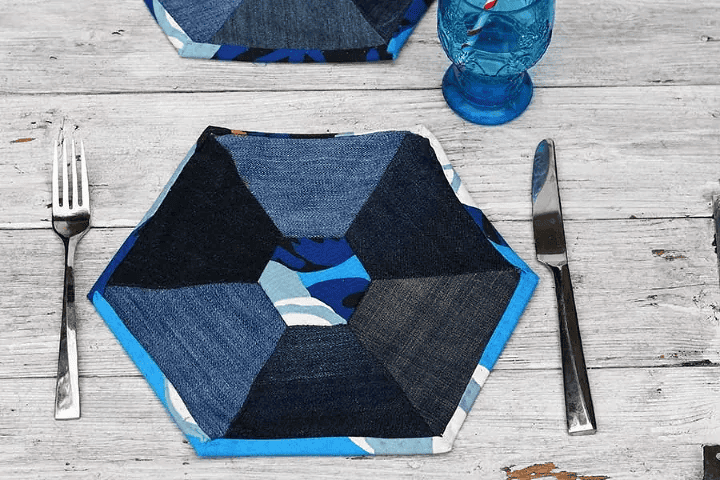 upcycled placemat