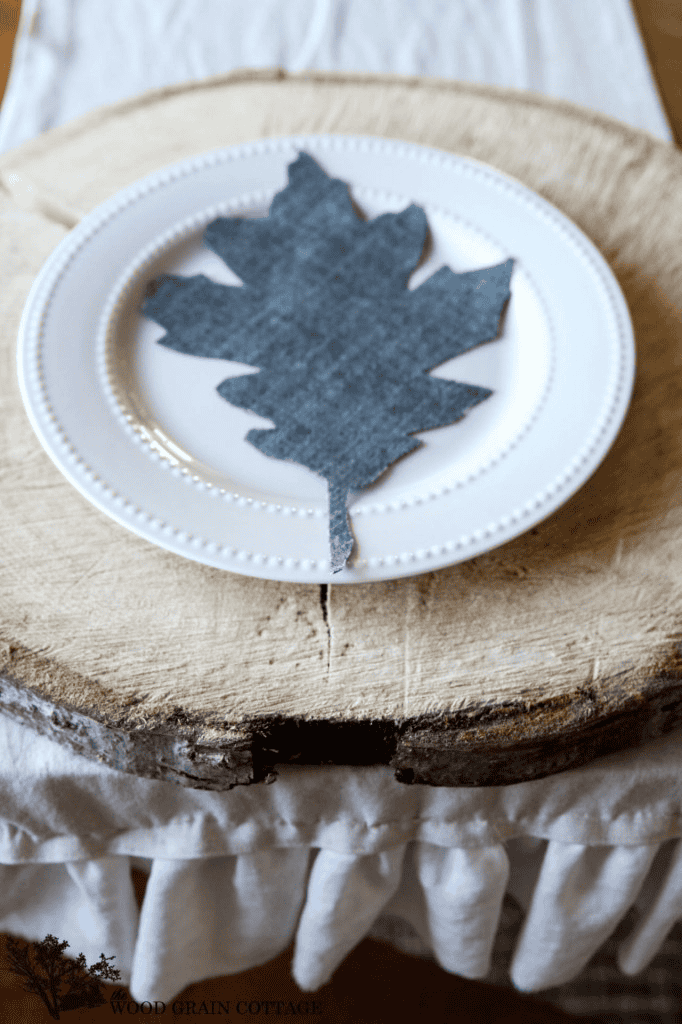 diy leaf table decor 