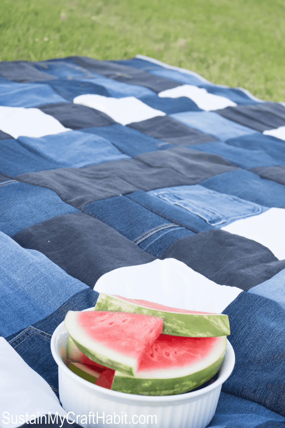 quilted picnic blanket