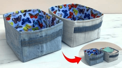 how to sew fabric basket