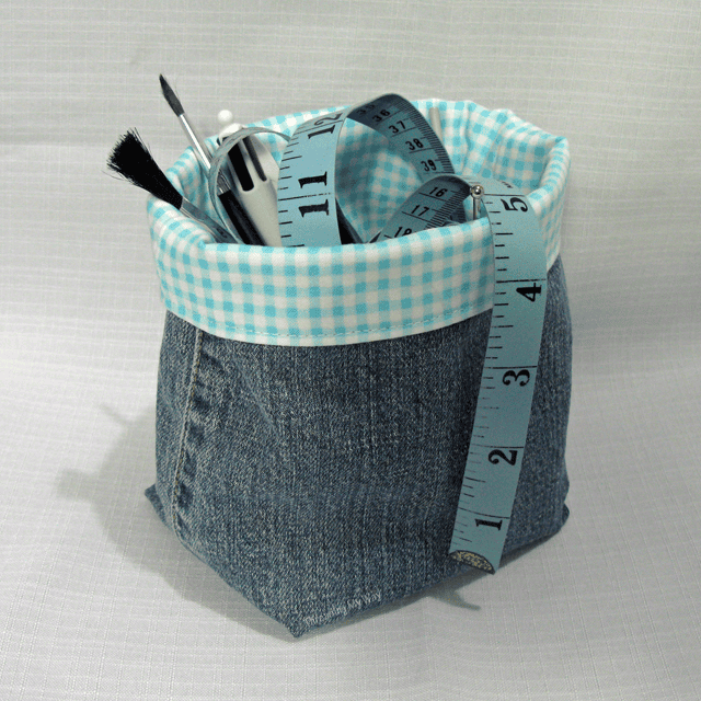 sew a fabric basket