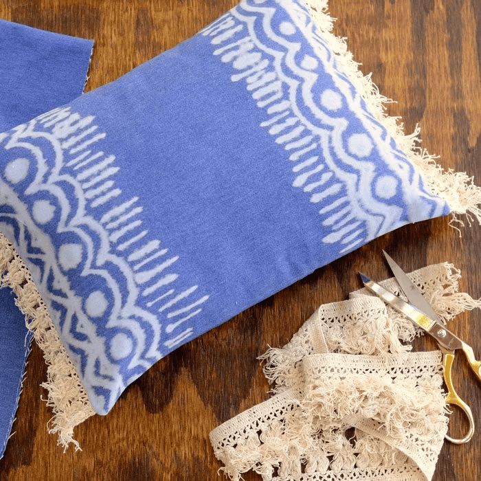 diy bleached pillow