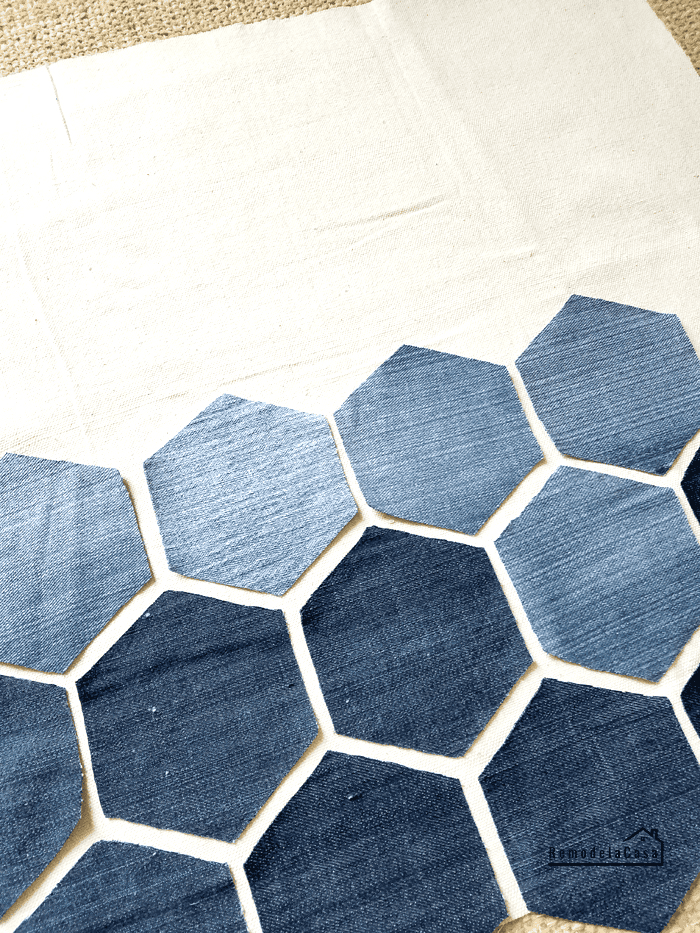 hexagon pillow diy