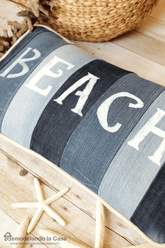 how to sew beach pillow