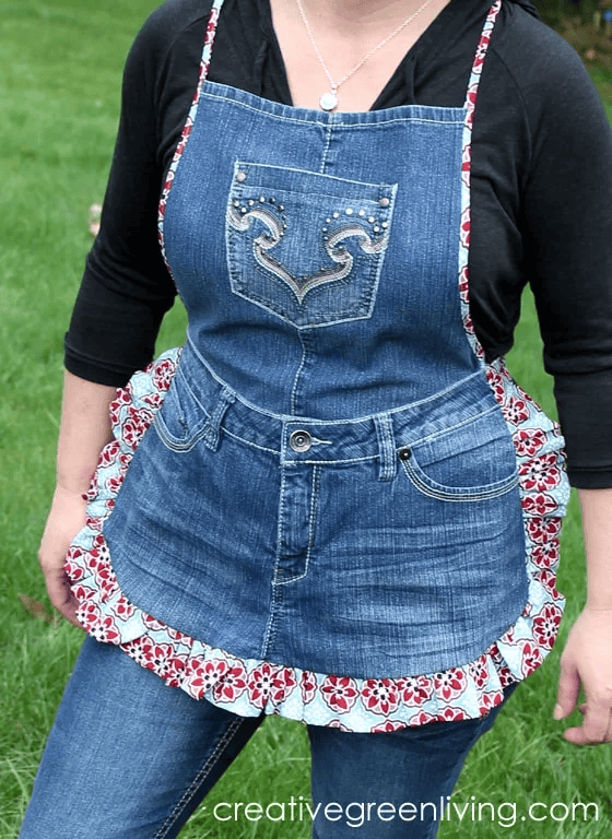 denim apron diy