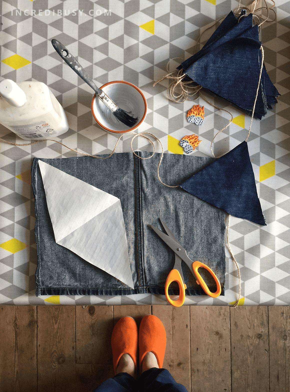 diy bunting garland