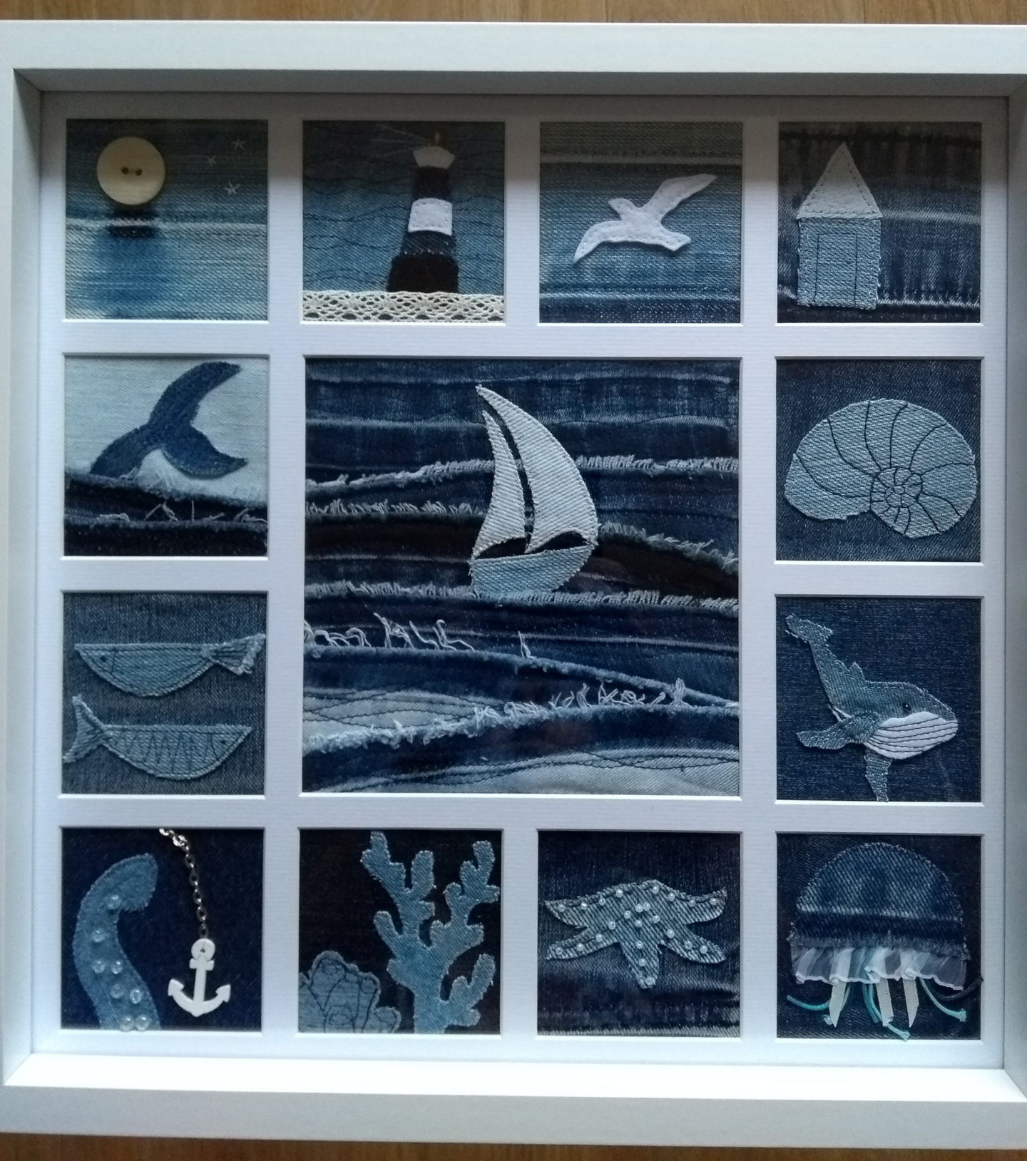 denim wall art