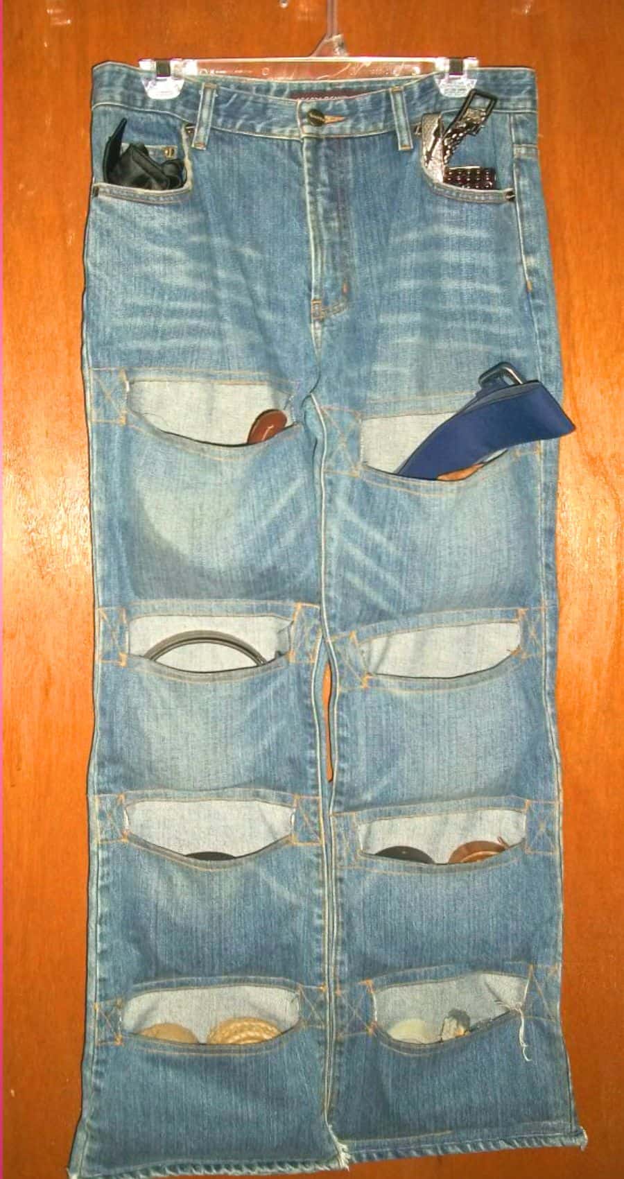 jeans pant wall storage