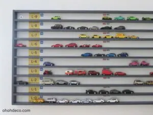 toy car display shelf