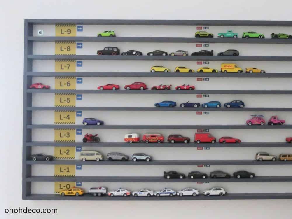 toy car display shelf