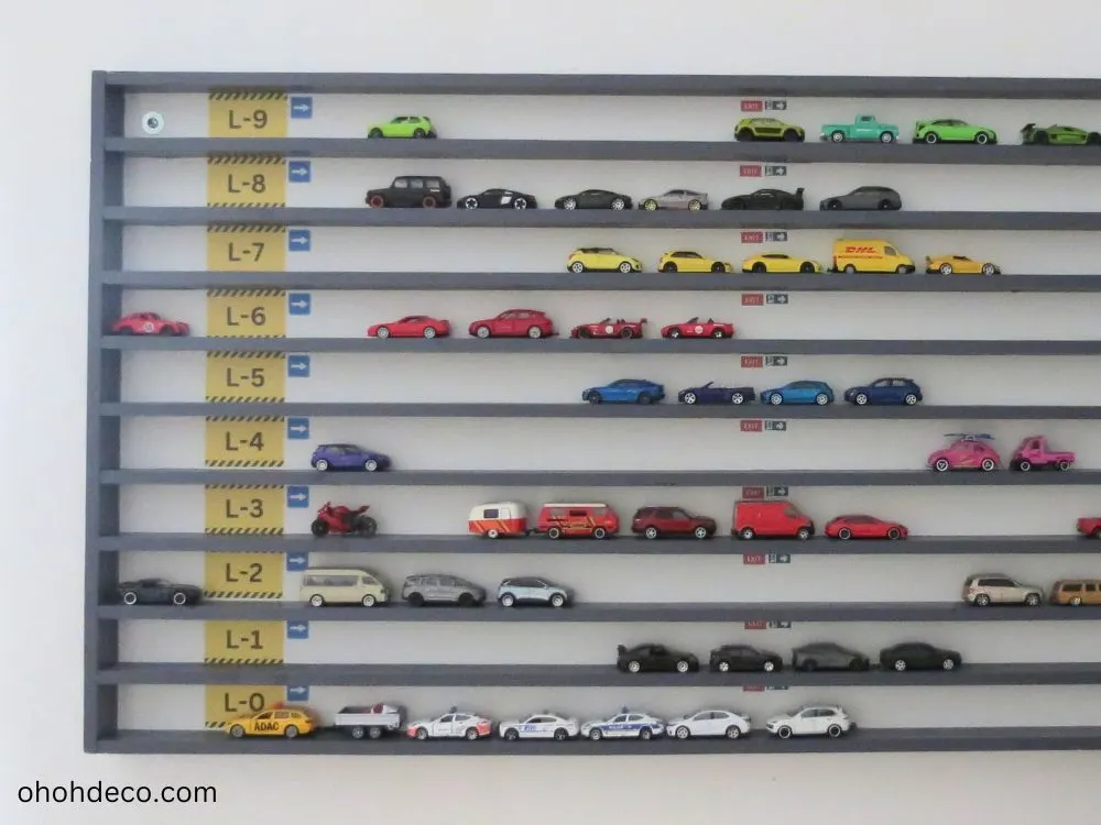 toy car display shelf