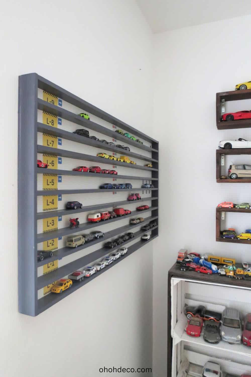 toy car display shelf idea