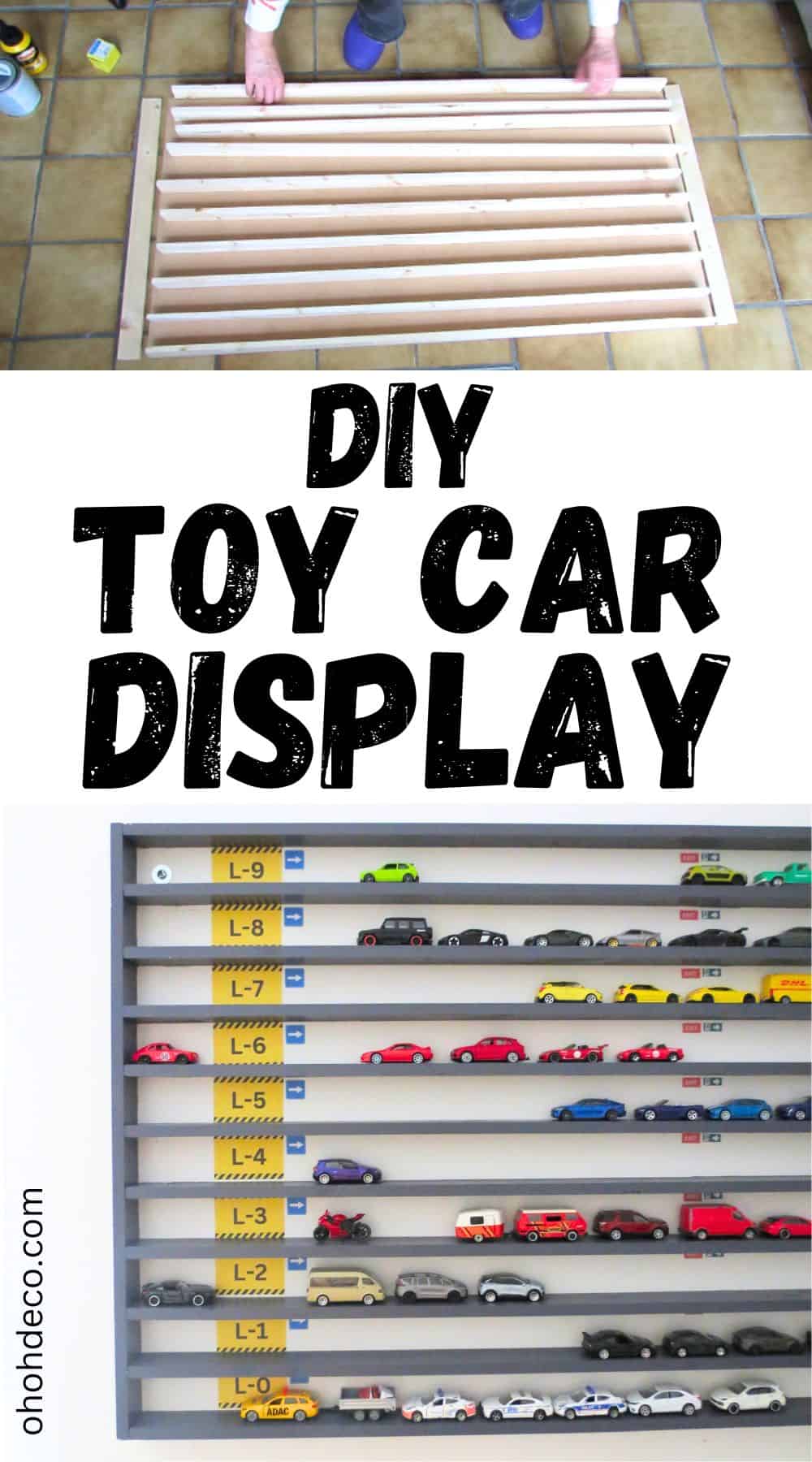 How to build a toy car display shelf