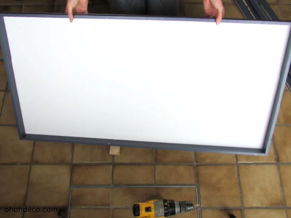 assemble the toy car display shelf