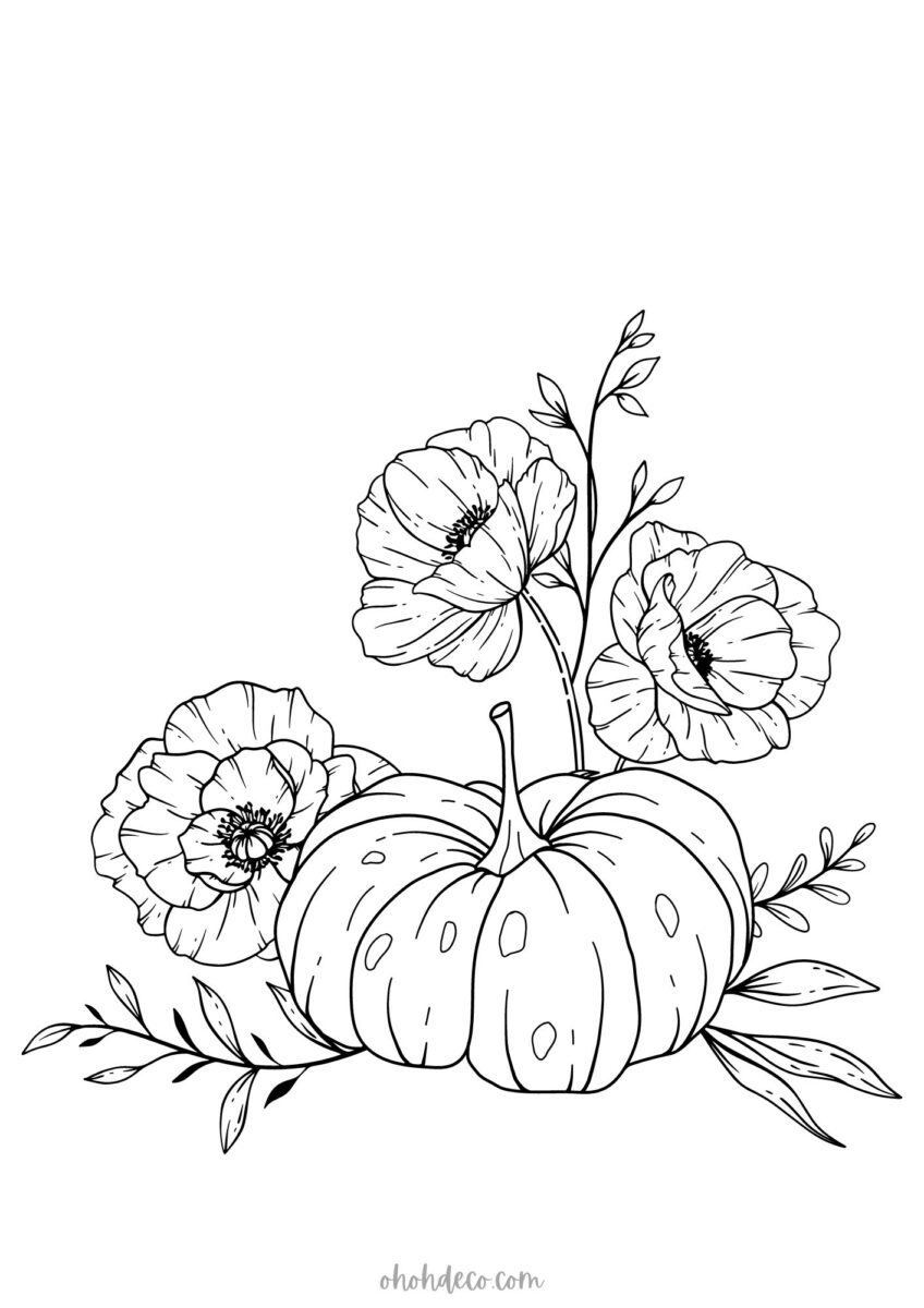 Free Printable Pumpkin Coloring Pages For Adults