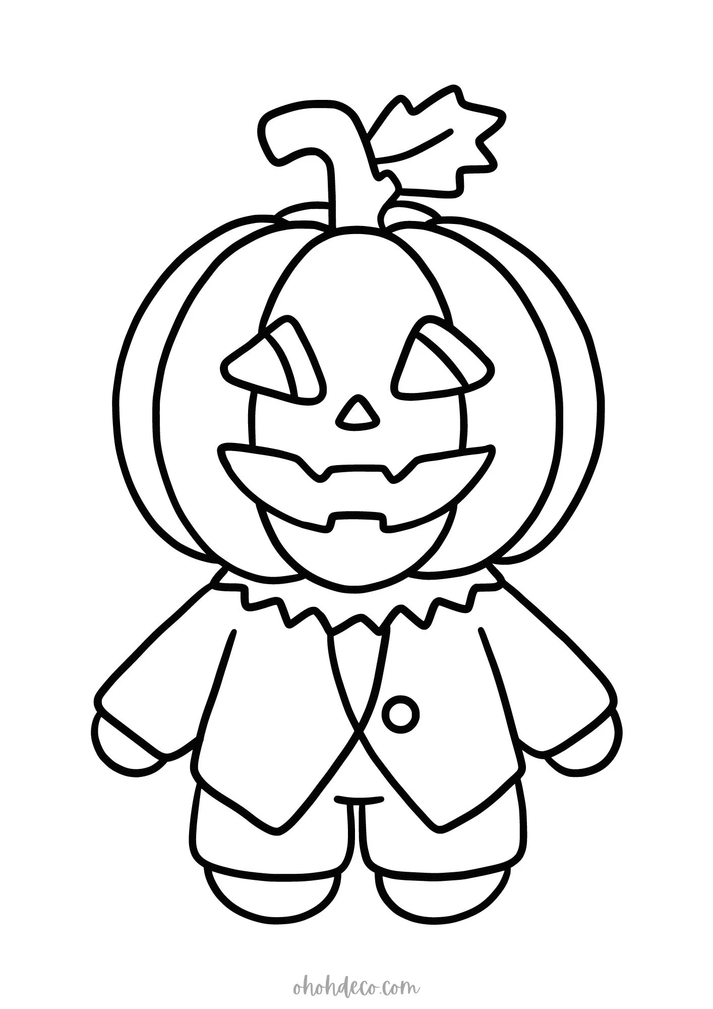halloween doll coloring pages