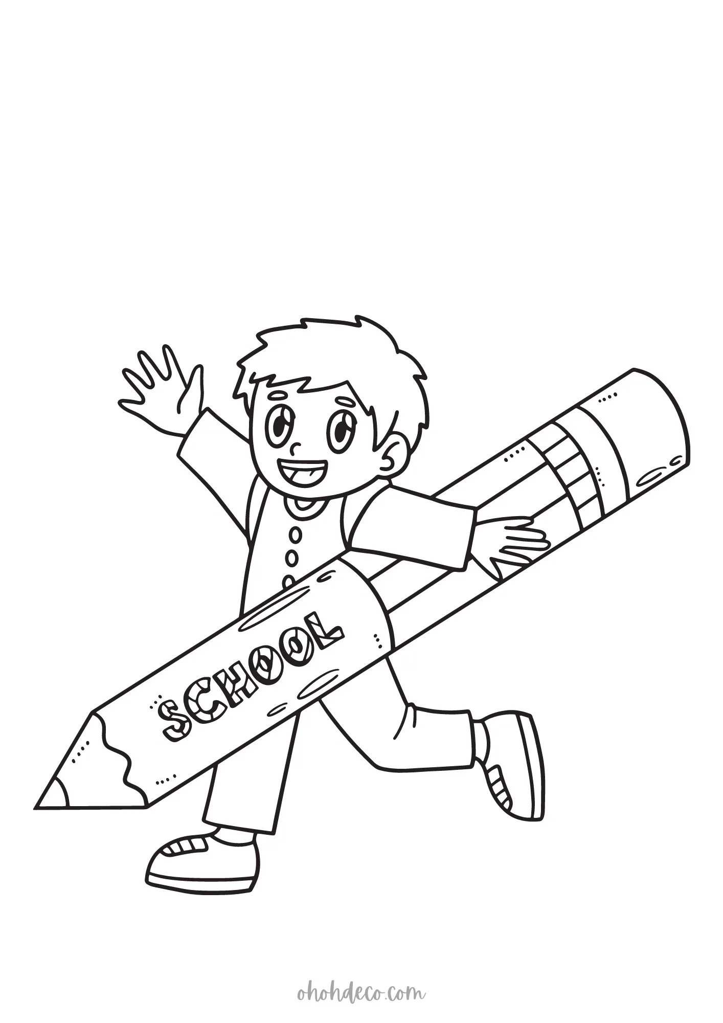 back-to-school coloring page free