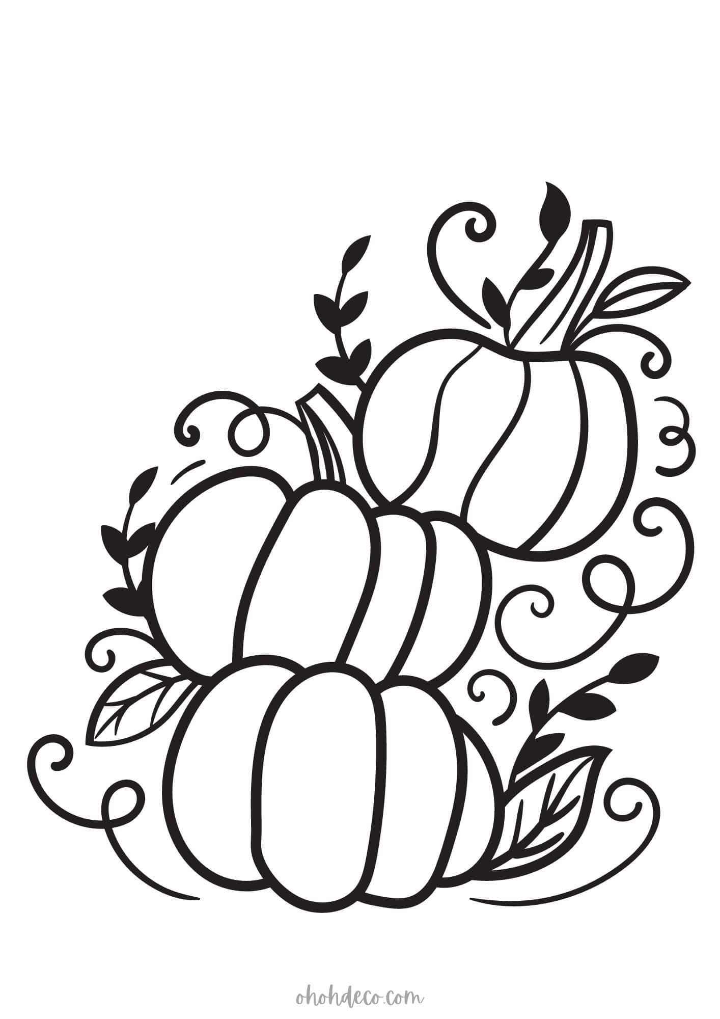 pumpkin coloring pages