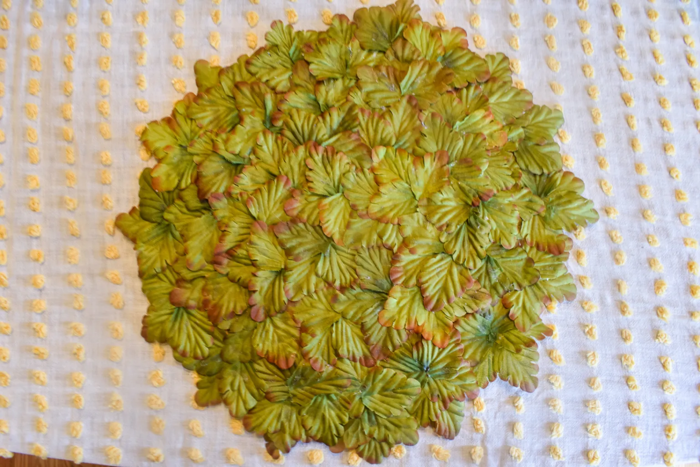 diy leaf placemat