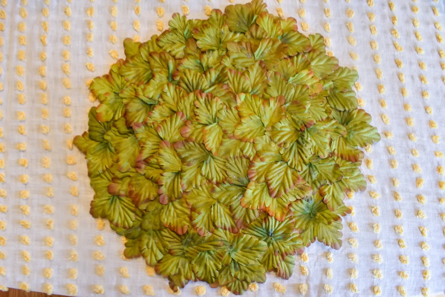 diy leaf placemat