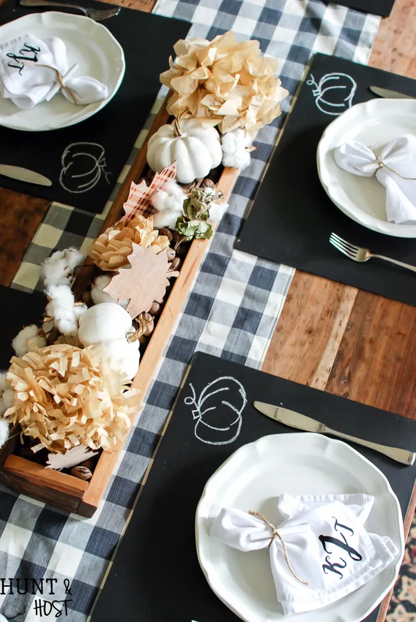 chalkboard table placemat