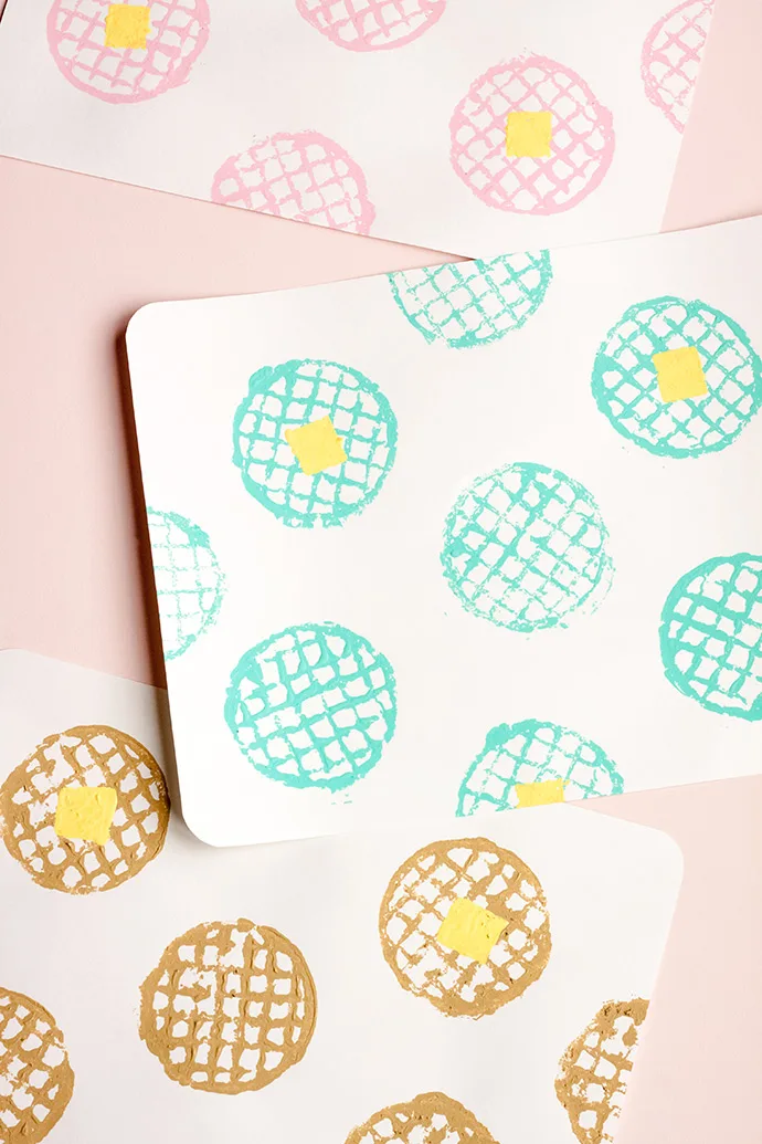 diy painted placemat