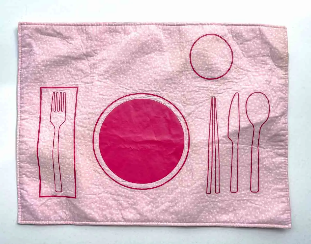 diy montessori placemat
