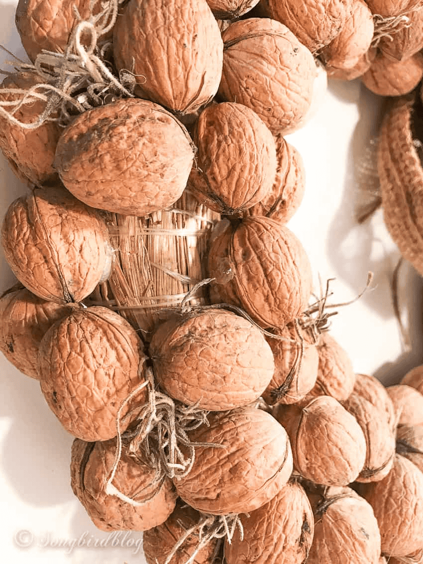 walnut wreath diy