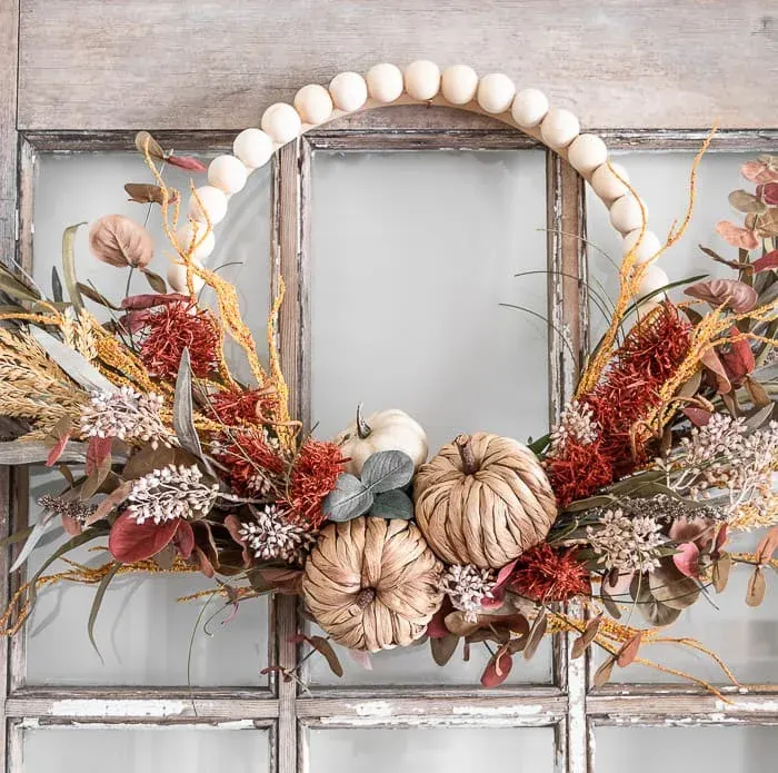 modern fall wreath